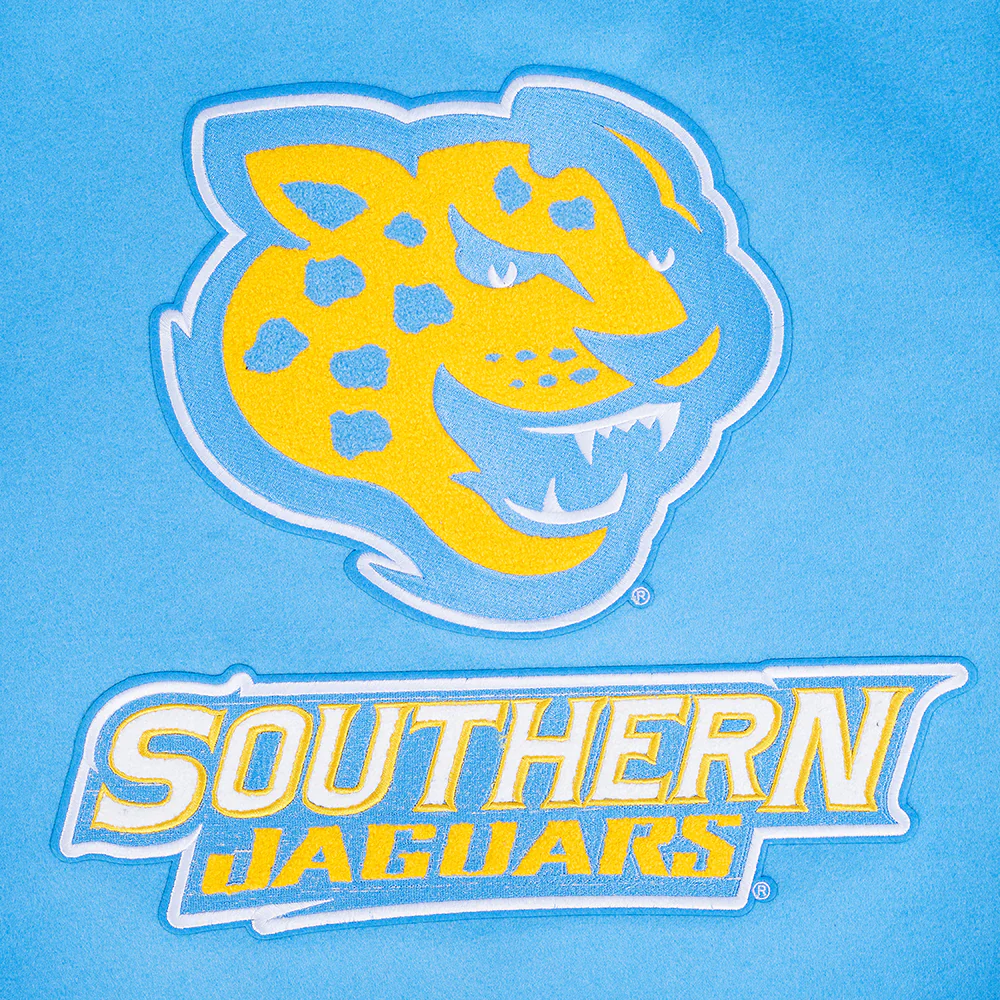 SOUTHERN UNIVERSITY CLASSIC RIB WOOL VARSITY JACKET (UNIVERSITY BLUE/WHITE) - Image 10