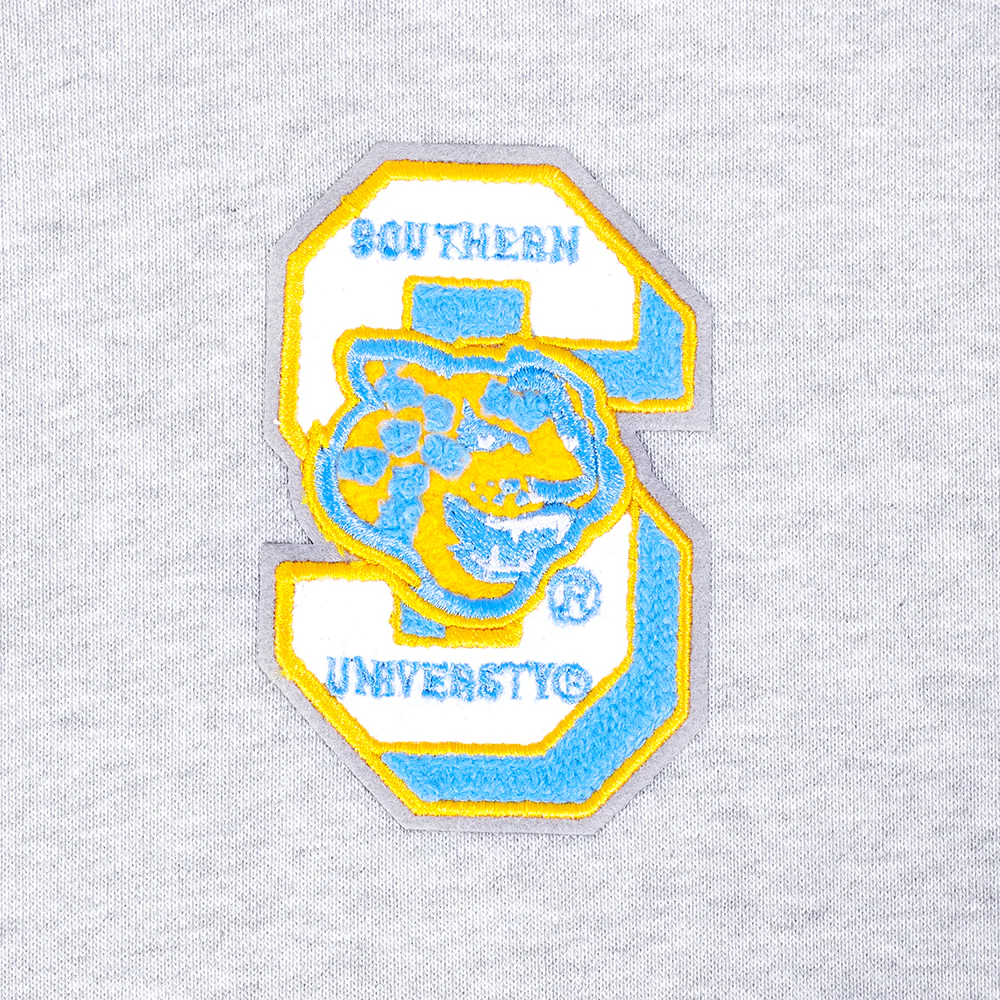 SOUTHERN UNIVERSITY CLASSIC WOMEN'S FLEECE HOODIE DRESS (HEATHER GREY) - Image 5