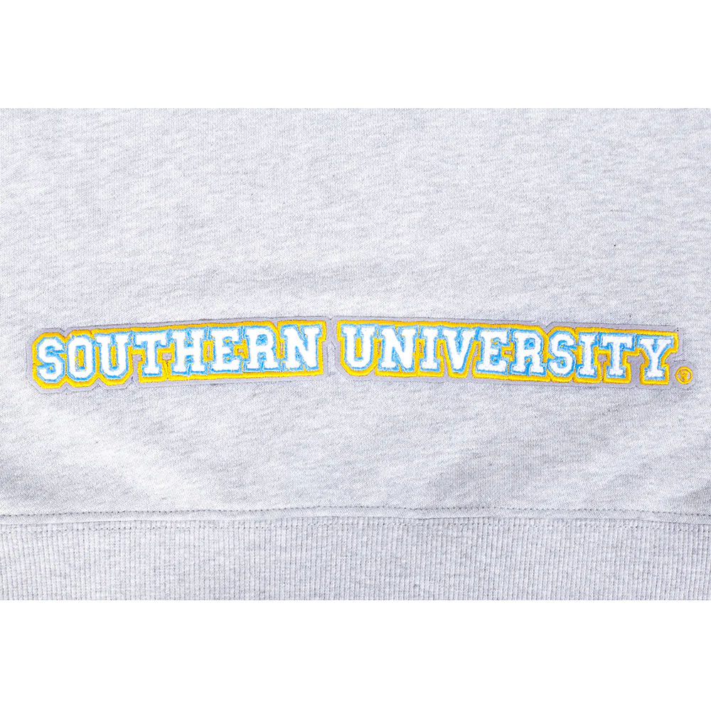 SOUTHERN UNIVERSITY CLASSIC WOMEN'S FLEECE HOODIE DRESS (HEATHER GREY) - Image 7