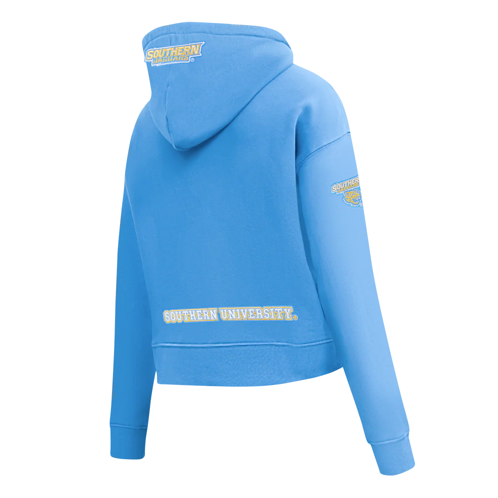 SOUTHERN UNIVERSITY CLASSIC FLEECE CROPPED PULLOVER HOODIE (UNIVERSITY BLUE) - Image 4