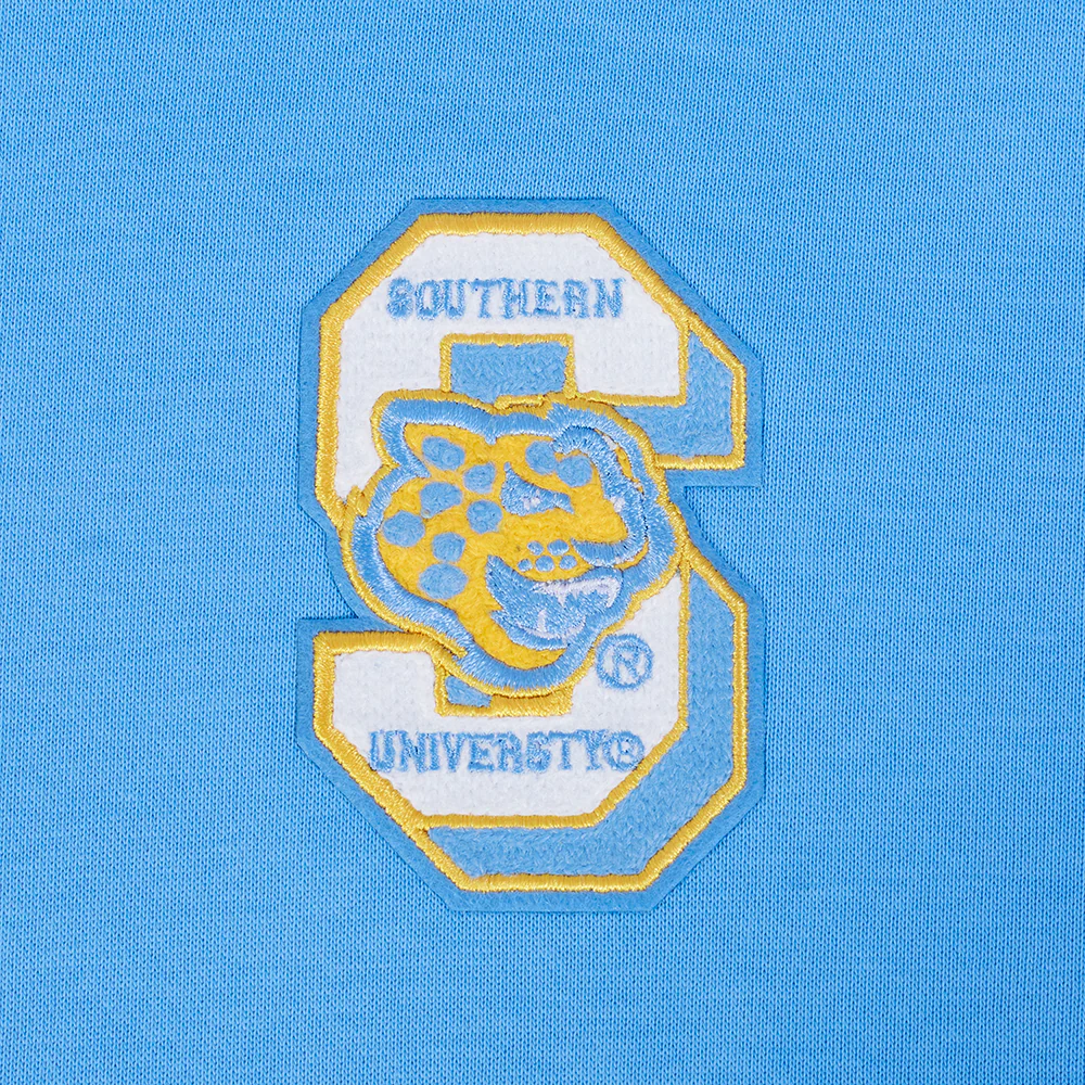 SOUTHERN UNIVERSITY CLASSIC FLEECE CROPPED PULLOVER HOODIE (UNIVERSITY BLUE) - Image 5