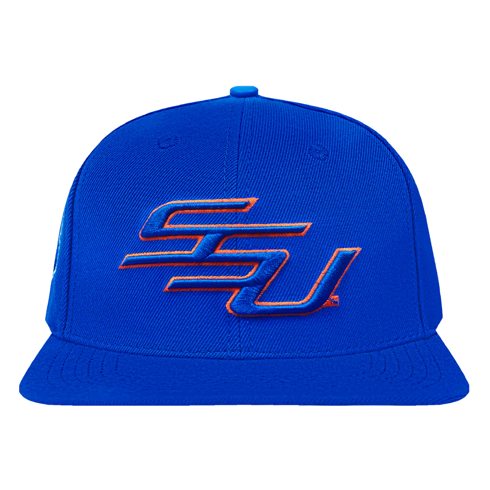 SAVANNAH STATE UNIVERSITY CLASSIC UNISEX WOOL SNAPBACK HAT (ROYAL BLUE)