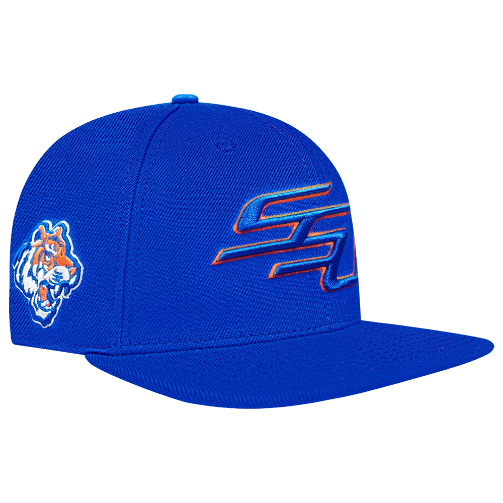 SAVANNAH STATE UNIVERSITY CLASSIC UNISEX WOOL SNAPBACK HAT (ROYAL BLUE) - Image 5