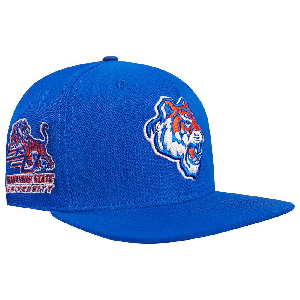 SAVANNAH STATE UNIVERSITY CLASSIC UNISEX PRIMARY LOGO WOOL SNAPBACK (ROYAL BLUE) - Image 2