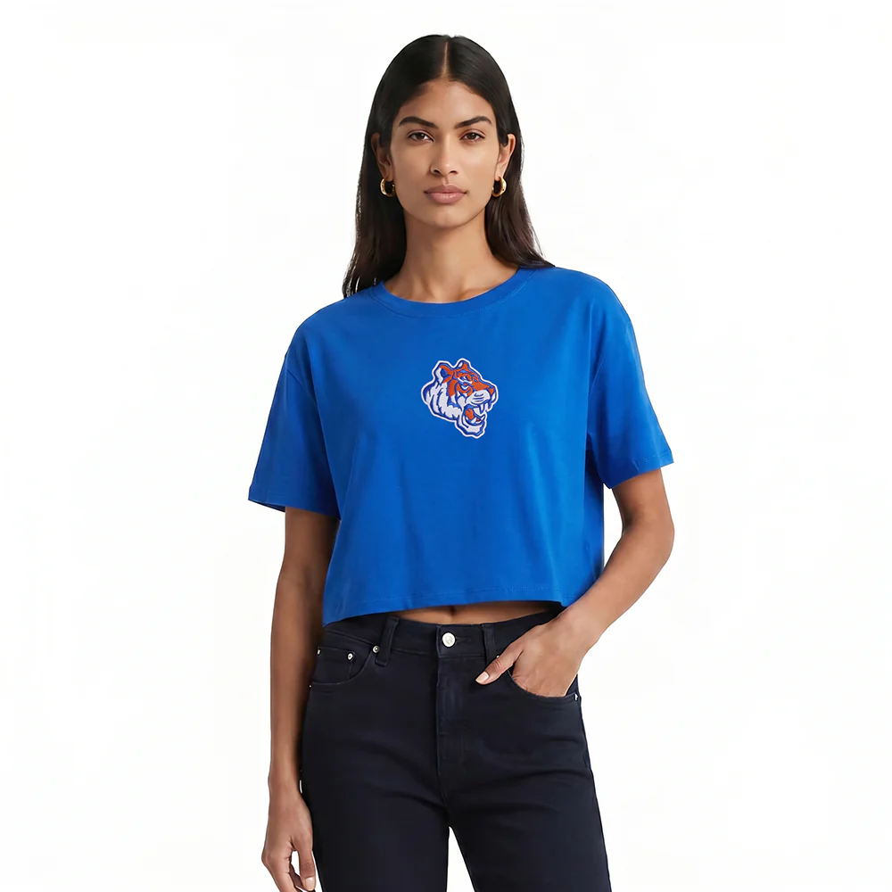 COLLEGE SAVANNAH STATE UNIVERSITY WINGSPAN WOMEN'S SJ BOXY TEE (ROYAL BLUE) - Image 2