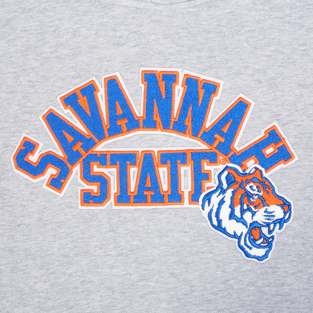 COLLEGE SAVANNAH STATE UNIVERSITY CLASSIC WOMEN'S FLC PO HOODIE (HEATHER GREY) - Image 10