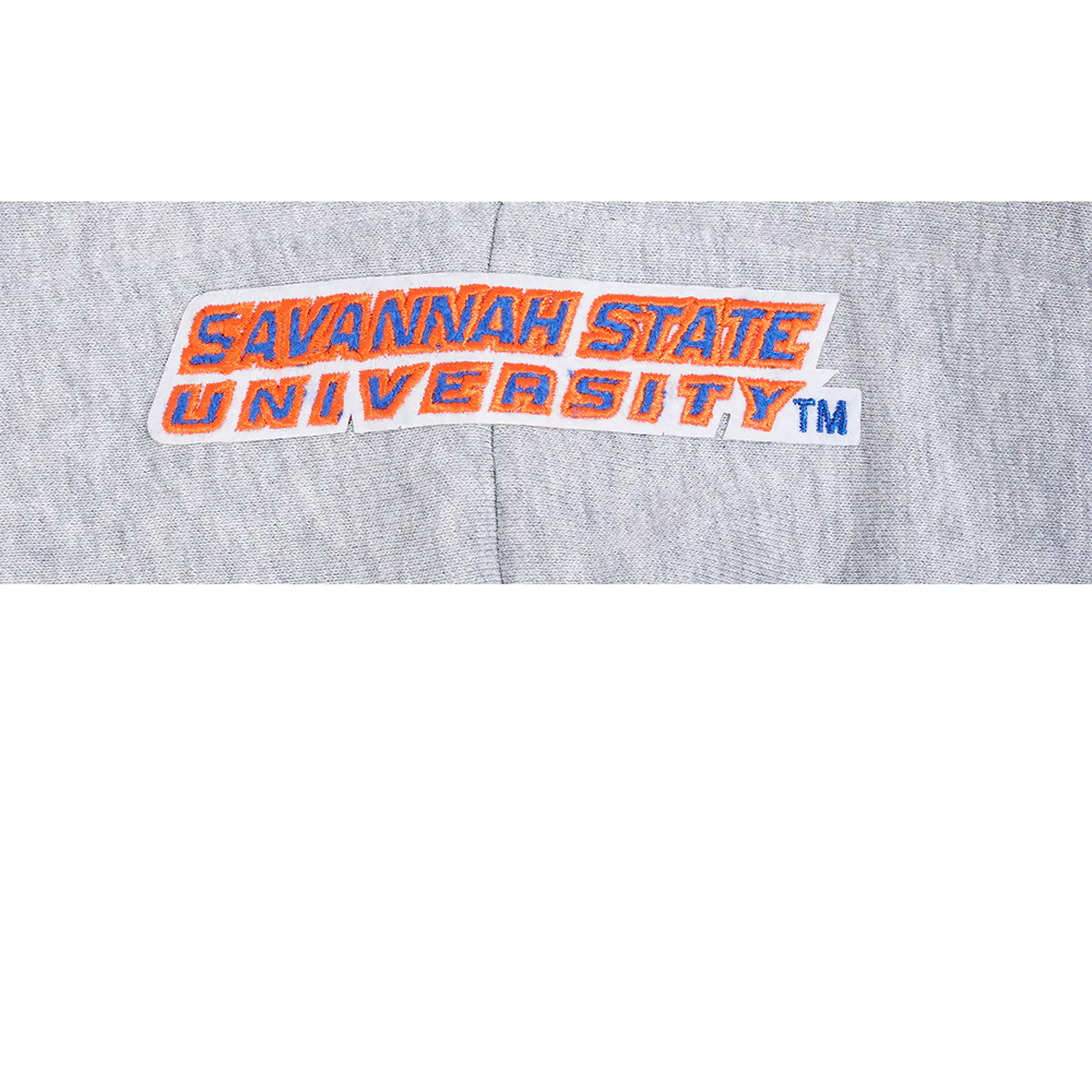 COLLEGE SAVANNAH STATE UNIVERSITY CLASSIC WOMEN'S FLC PO HOODIE (HEATHER GREY) - Image 7