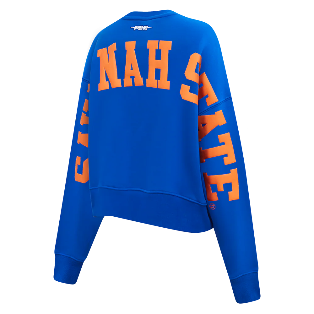 COLLEGE SAVANNAH STATE UNIVERSITY WINGSPAN WOMEN'S FLC CREWNECK (ROYAL BLUE) - Image 6