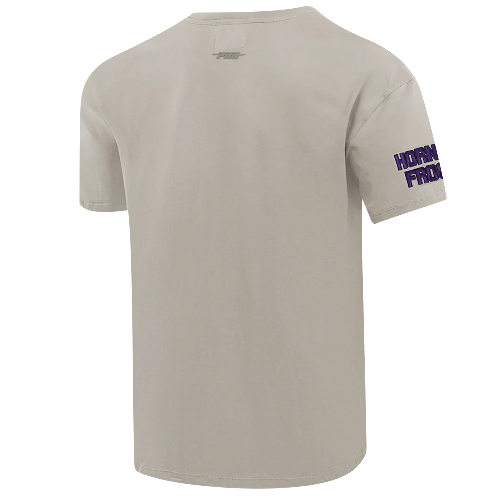 TEXAS CHRISTIAN UNIVERSITY NEUTRAL MEN'S CJ DROP SHOULDER TEE (TAUPE) - Image 4