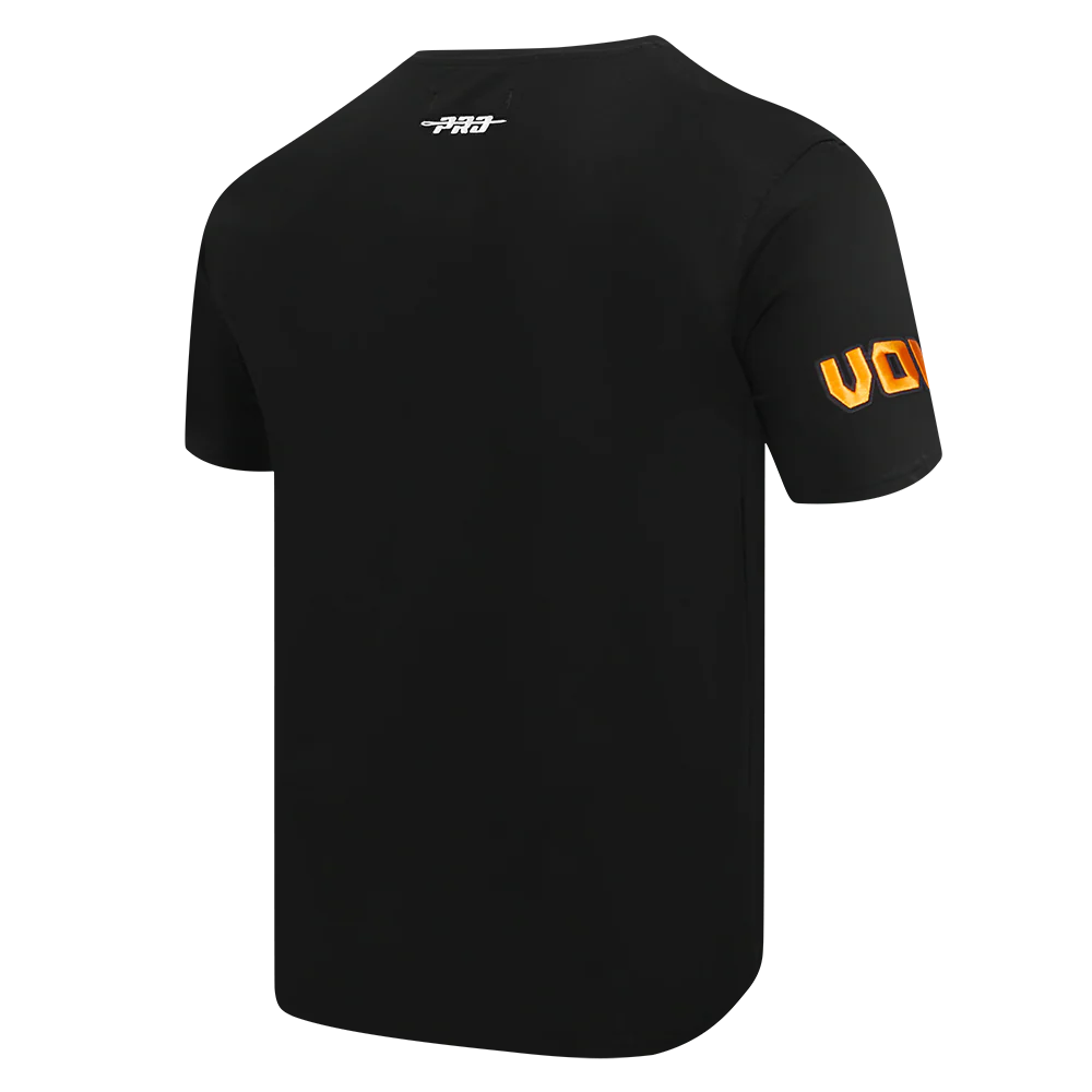 UNIVERSITY OF TENNESSEE CLASSIC STACKED LOGO SINGLE JERSEY TEE (BLACK) - Image 4