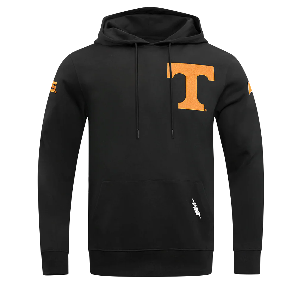 UNIVERSITY OF TENNESSEE CLASSIC DOUBLE KNIT PULLOVER HOODIE (BLACK)