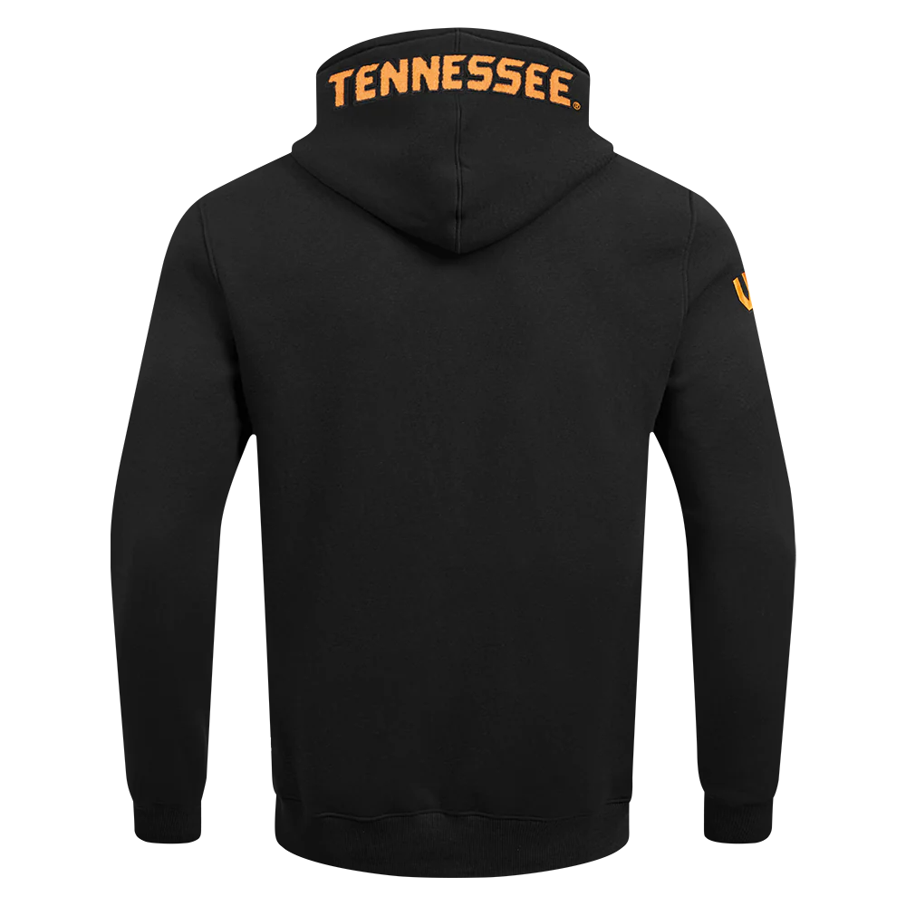 UNIVERSITY OF TENNESSEE CLASSIC DOUBLE KNIT PULLOVER HOODIE (BLACK) - Image 3