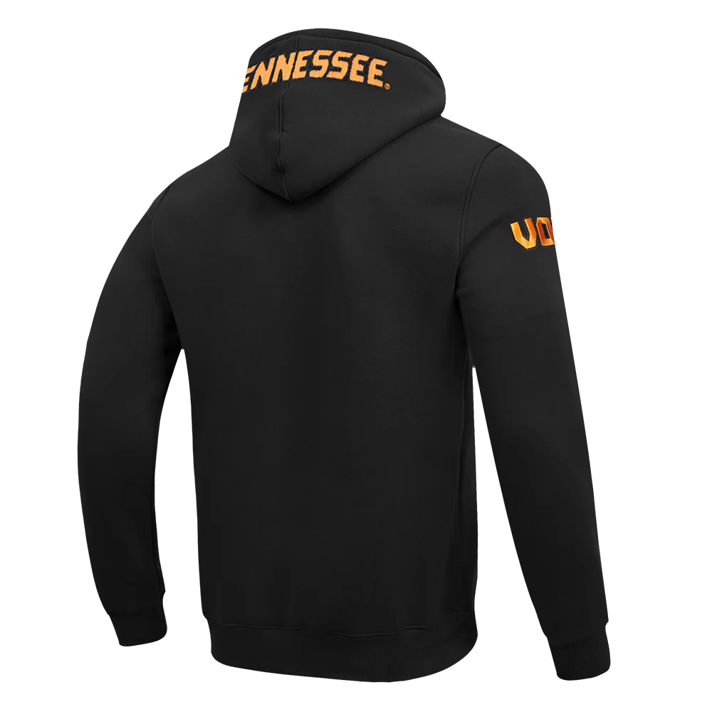 UNIVERSITY OF TENNESSEE CLASSIC DOUBLE KNIT PULLOVER HOODIE (BLACK) - Image 4