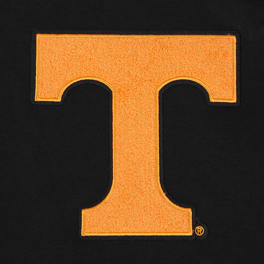 UNIVERSITY OF TENNESSEE CLASSIC DOUBLE KNIT PULLOVER HOODIE (BLACK) - Image 7