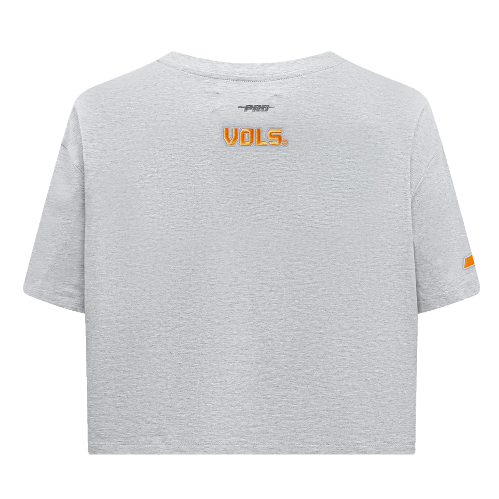 UNIVERSITY OF TENNESSEE CLASSIC WOMEN'S SINGLE JERSEY BOXY TEE (HEATHER GREY) - Image 3