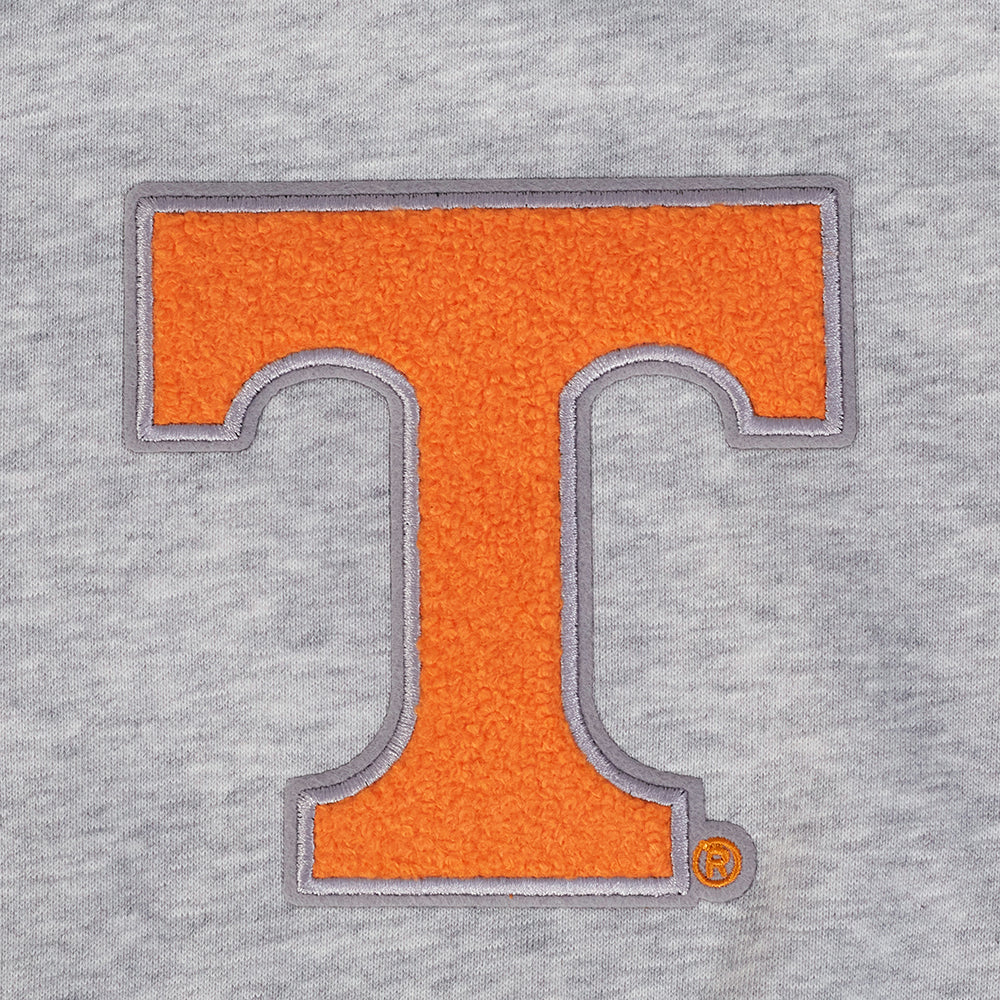 UNIVERSITY OF TENNESSEE CLASSIC WOMEN'S RIB FLEECE CREWNECK (HEATHER GRAY/BLACK) - Image 5