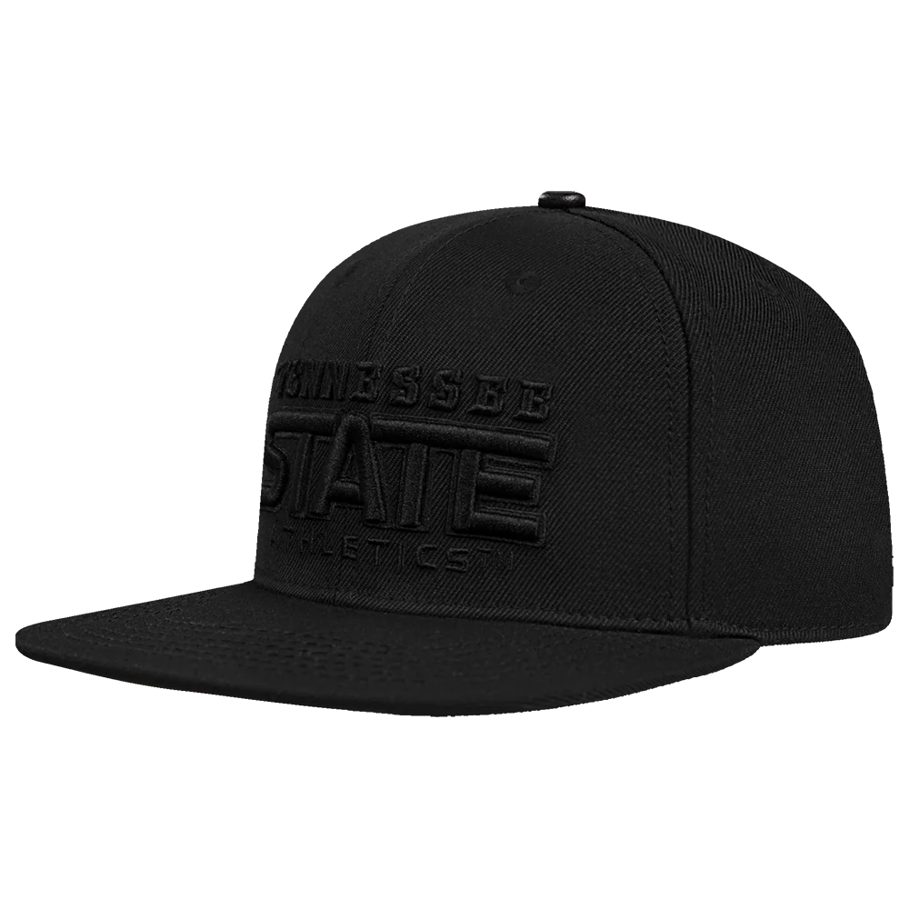 TENNESSEE STATE UNIVERSITY NEUTRAL WOOL SNAPBACK (BLACK) - Image 3