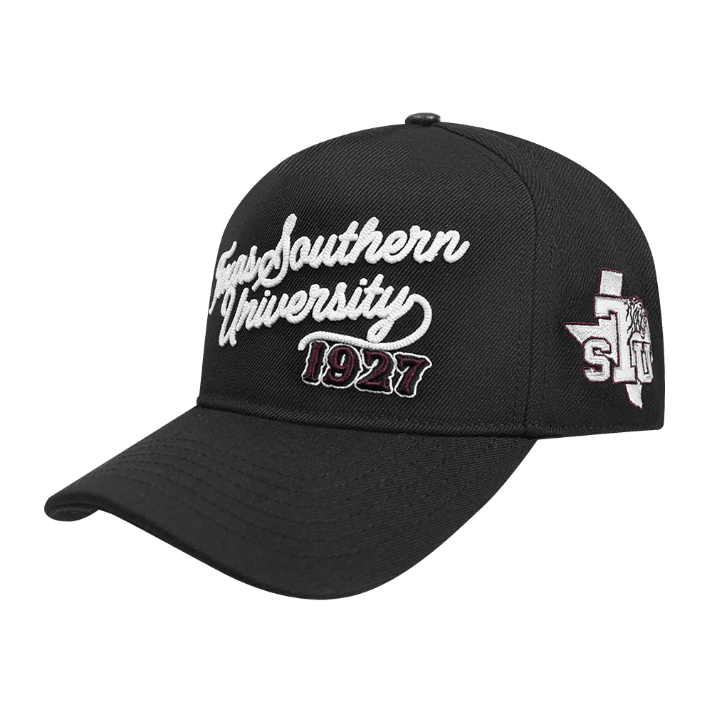 COLLEGE TEXAS SOUTHERN UNIVERSITY VINTAGE VARSITY PINCHFRONT SNAPBAC (BLACK) - Image 2