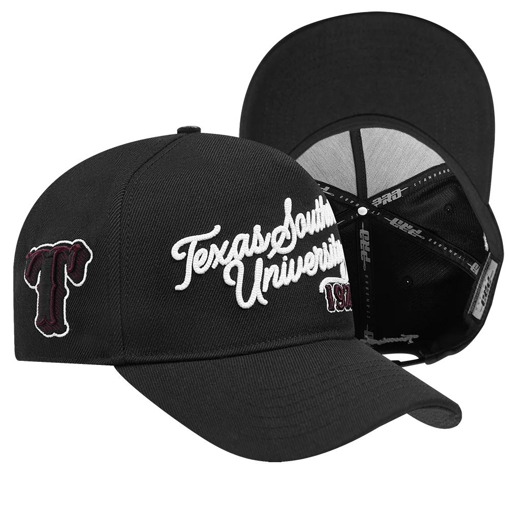COLLEGE TEXAS SOUTHERN UNIVERSITY VINTAGE VARSITY PINCHFRONT SNAPBAC (BLACK) - Image 7