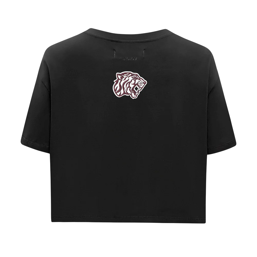 COLLEGE TEXAS SOUTHERN UNIVERSITY CLASSIC WOMEN'S SJ BOXY TEE (BLACK) - Image 3