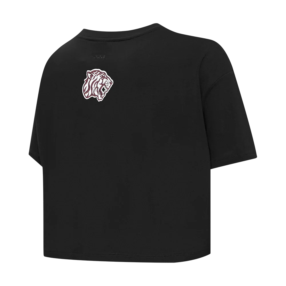 COLLEGE TEXAS SOUTHERN UNIVERSITY CLASSIC WOMEN'S SJ BOXY TEE (BLACK) - Image 4
