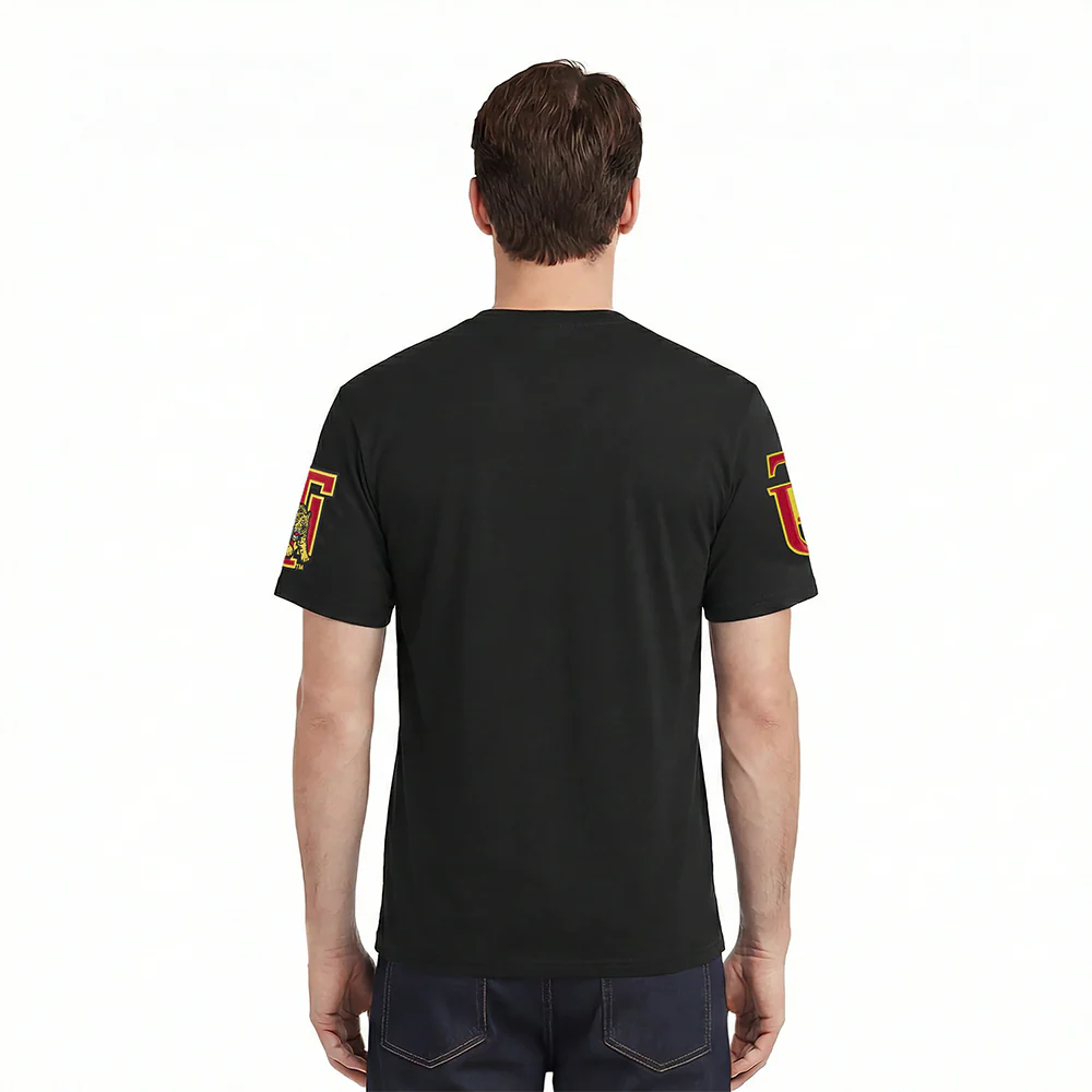 TUSKEGEE UNIVERSITY CLASSIC MEN'S STACKED LOGO TEE (BLACK) - Image 2