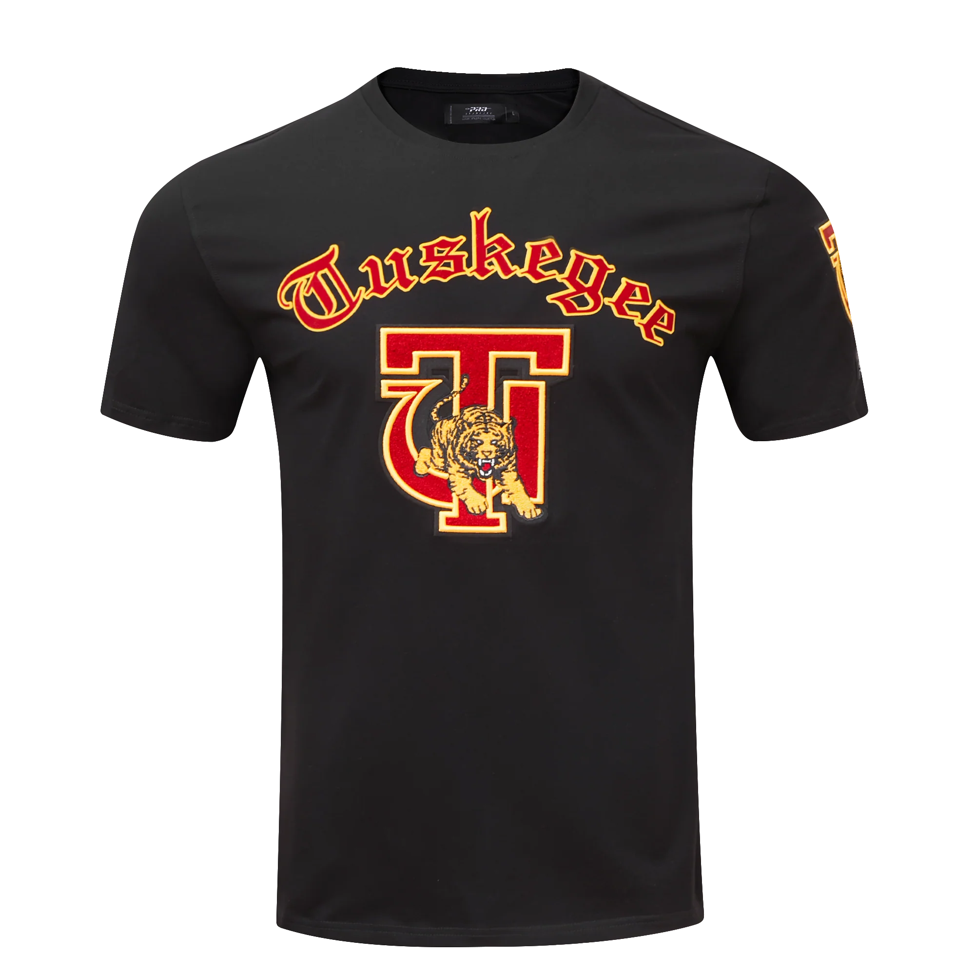 TUSKEGEE UNIVERSITY CLASSIC MEN'S STACKED LOGO TEE (BLACK) - Image 3