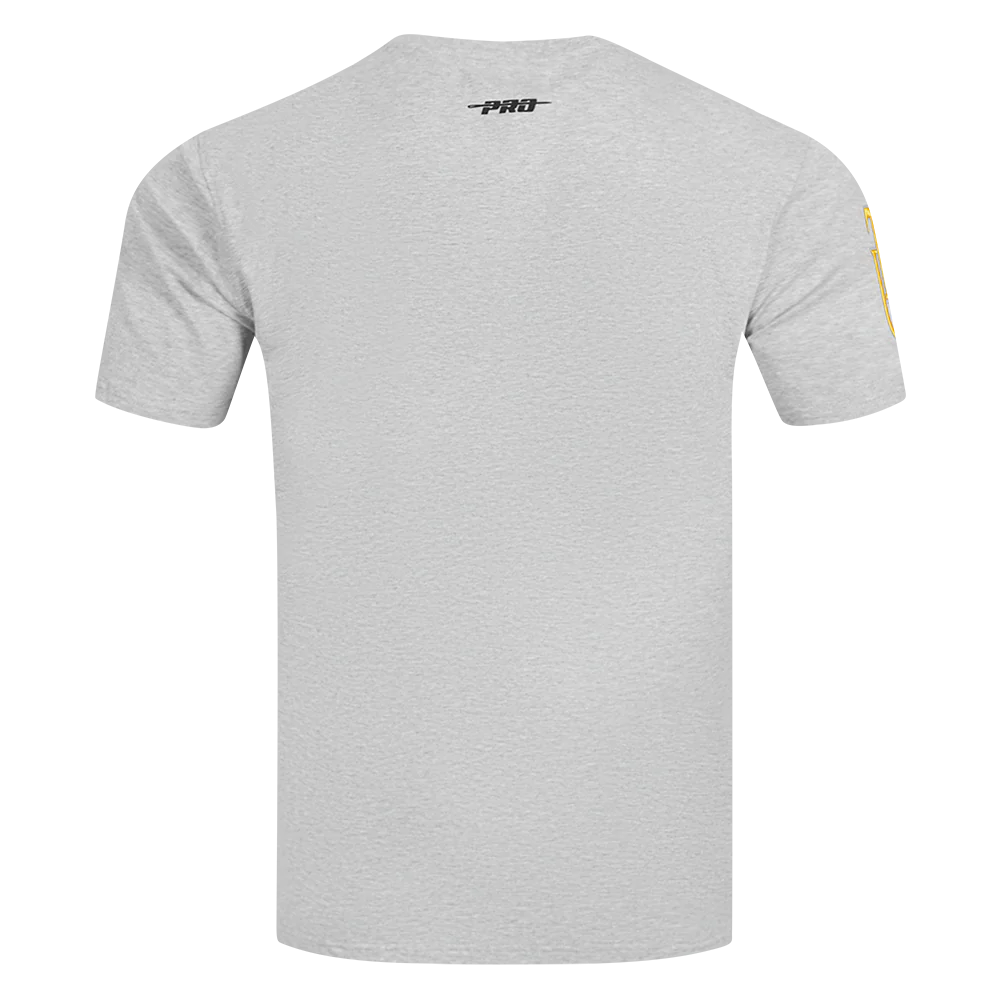 TUSKEGEE UNIVERSITY CLASSIC MEN'S STACKED LOGO TEE (HEATHER GREY) - Image 3