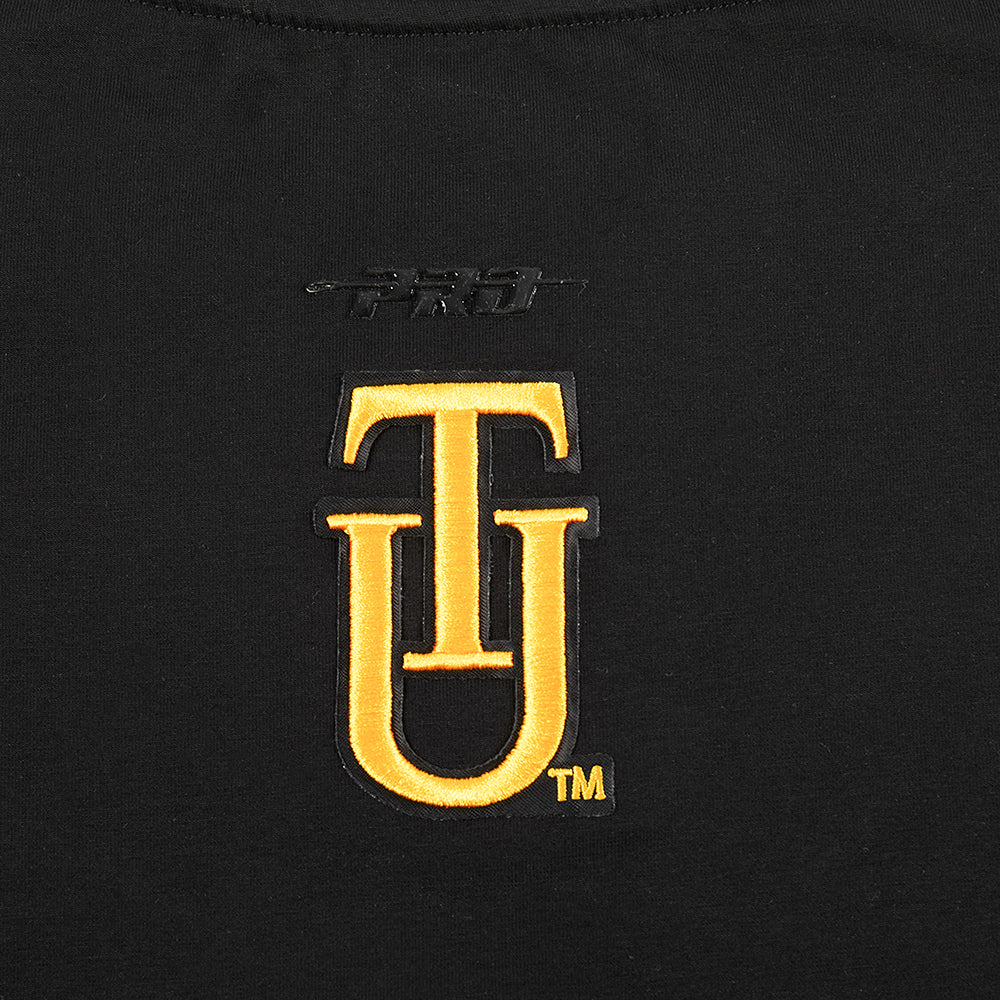 TUSKEGEE UNIVERSITY CLASSIC WOMEN'S BOXY TEE (BLACK) - Image 7