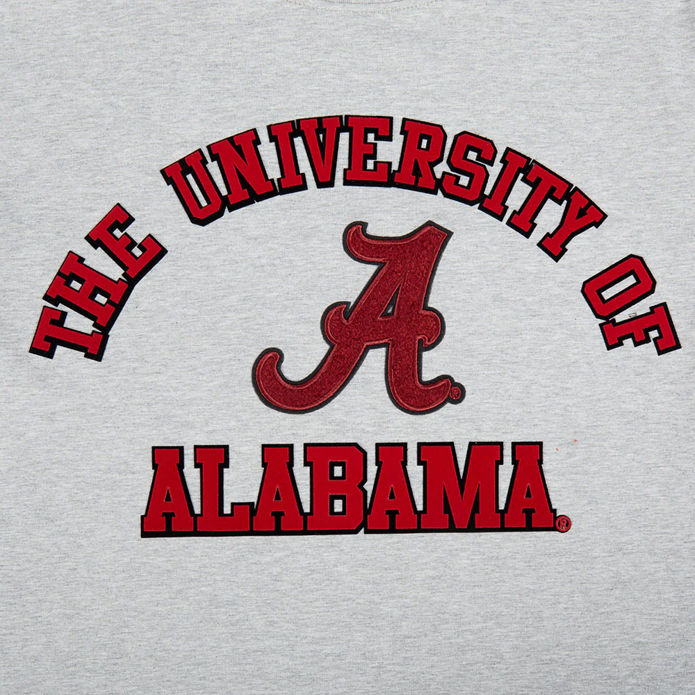 UNIVERSITY OF ALABAMA CLASSIC MEN'S TEE (HEATHER GREY) - Image 5
