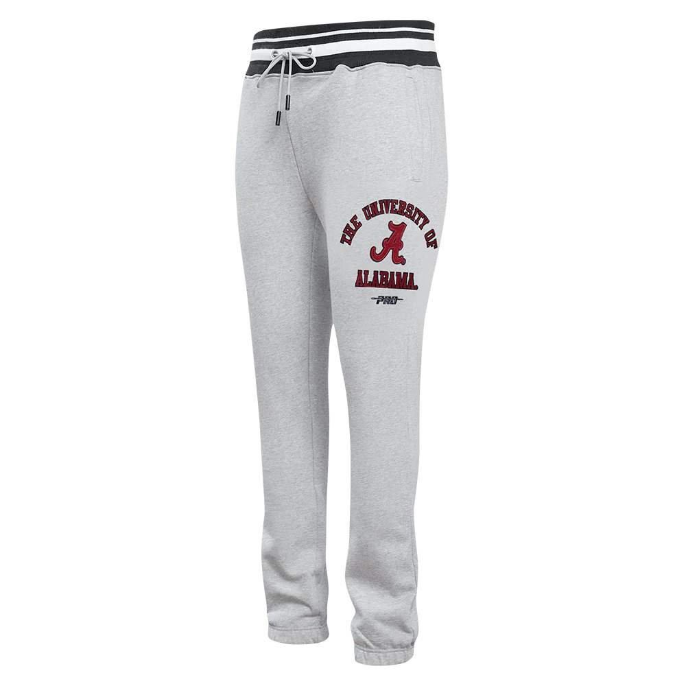 UNIVERSITY OF ALABAMA CLASSIC MEN'S SWEATPANT (HEATHER GRAY/BLACK)