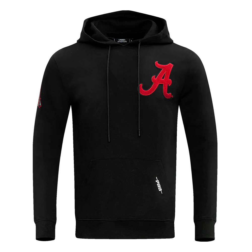 UNIVERSITY OF ALABAMA CLASSIC MEN'S PULLOVER HOODIE (BLACK)