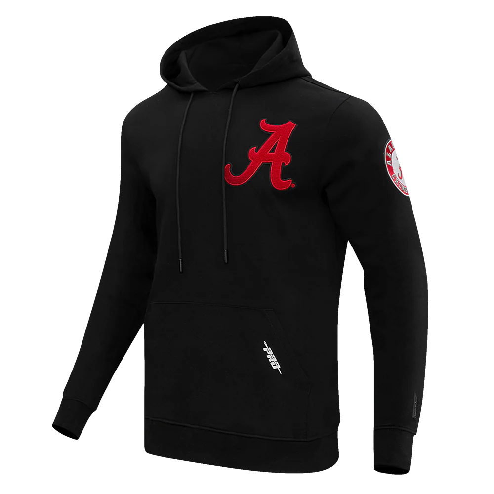UNIVERSITY OF ALABAMA CLASSIC MEN'S PULLOVER HOODIE (BLACK) - Image 2
