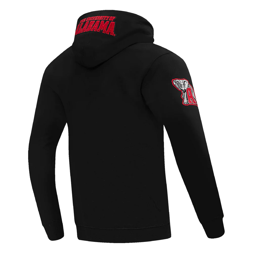 UNIVERSITY OF ALABAMA CLASSIC MEN'S PULLOVER HOODIE (BLACK) - Image 3