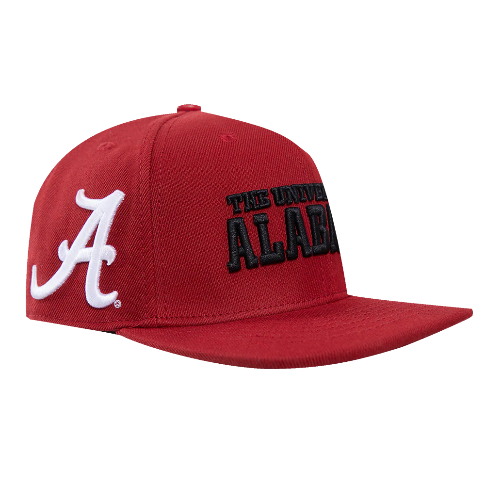 UNIVERSITY OF ALABAMA CLASSIC UNISEX WOOL SNAPBACK HAT (CARDINAL RED) - Image 4