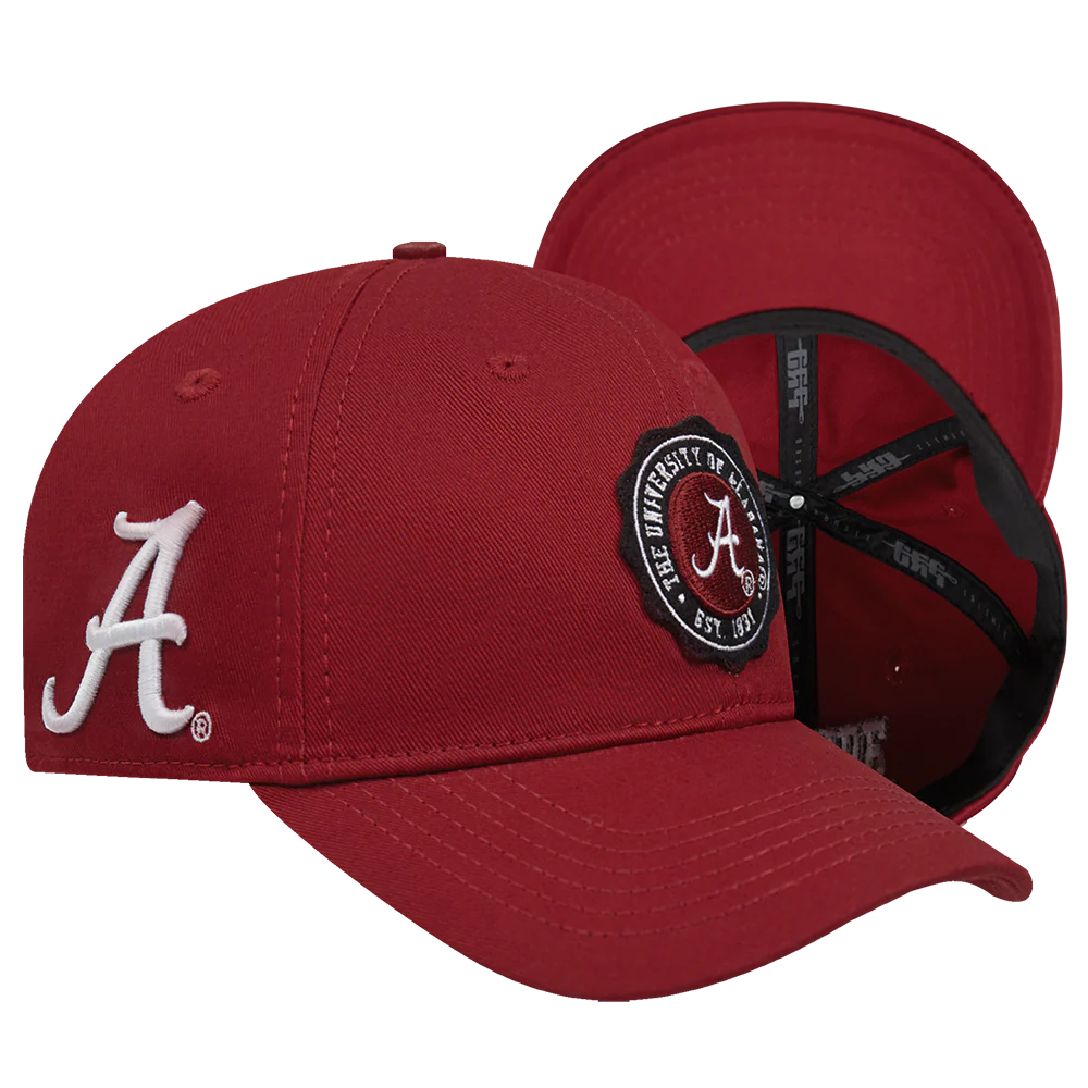 COLLEGE UNIVERSITY OF ALABAMA CREST EMBLEM MEN'S DAD HAT (CARDINAL RED) - Image 7