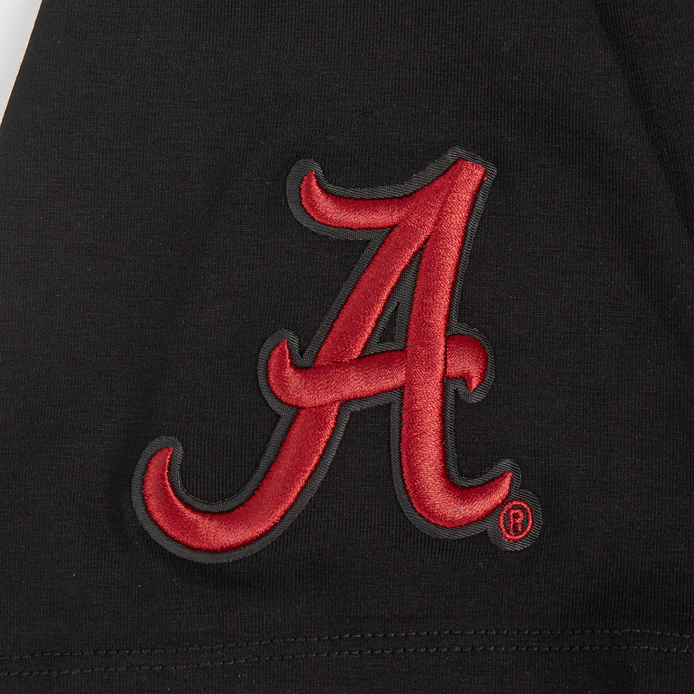 COLLEGE UNIVERSITY OF ALABAMA CLASSIC SINGLE JERSEY BOXY TEE (BLACK) - Image 6