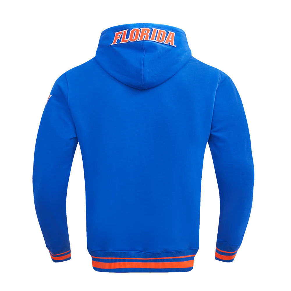UNIVERSITY OF FLORIDA CLASSIC MEN'S STACKED LOGO PULLOVER HOODIE (ROYAL/ORANGE/ROYAL) - Image 3