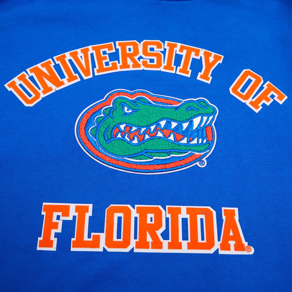 UNIVERSITY OF FLORIDA CLASSIC MEN'S STACKED LOGO PULLOVER HOODIE (ROYAL/ORANGE/ROYAL) - Image 5