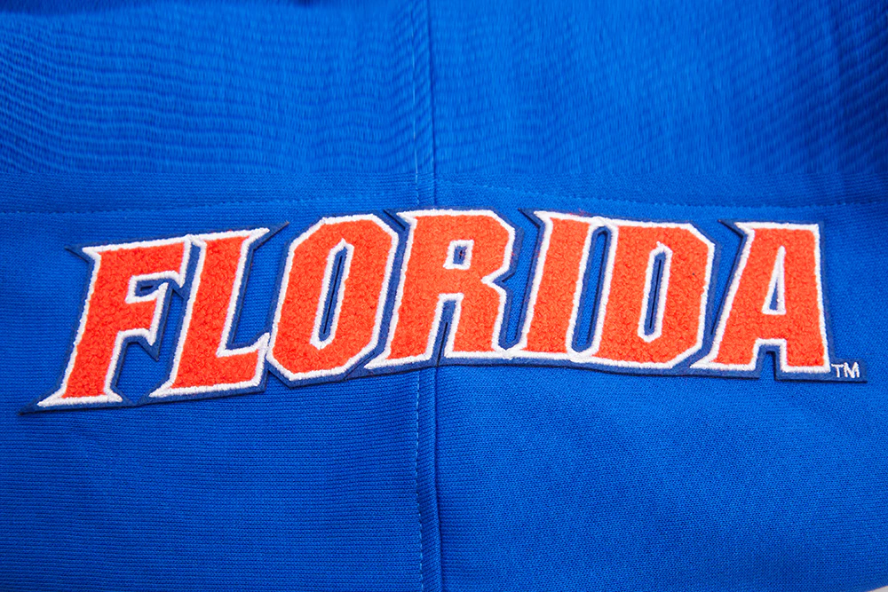 UNIVERSITY OF FLORIDA CLASSIC MEN'S STACKED LOGO PULLOVER HOODIE (ROYAL/ORANGE/ROYAL) - Image 8
