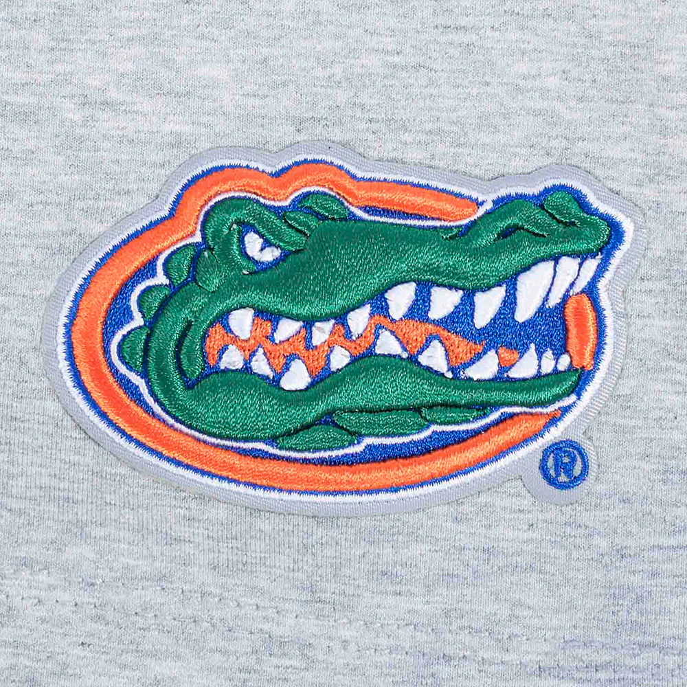 UNIVERSITY OF FLORIDA CLASSIC WOMEN'S SINGLE JERSEY BOXY TEE (HEATHER GREY) - Image 5