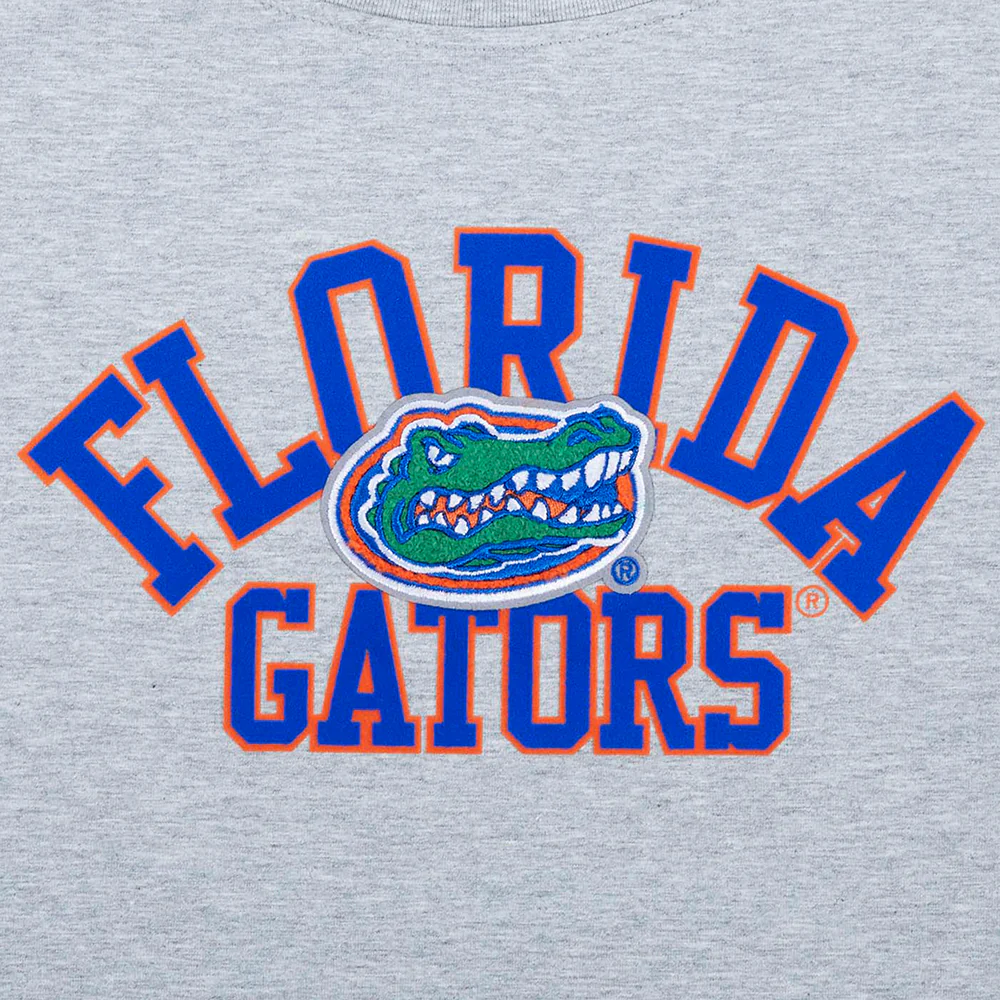 UNIVERSITY OF FLORIDA CLASSIC WOMEN'S SINGLE JERSEY BOXY TEE (HEATHER GREY) - Image 6