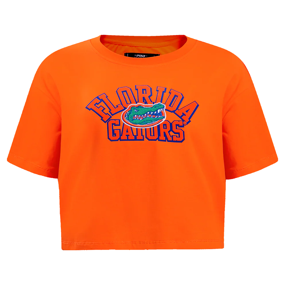 UNIVERSITY OF FLORIDA CLASSIC WOMEN'S SINGLE JERSEY BOXY TEE (ORANGE)