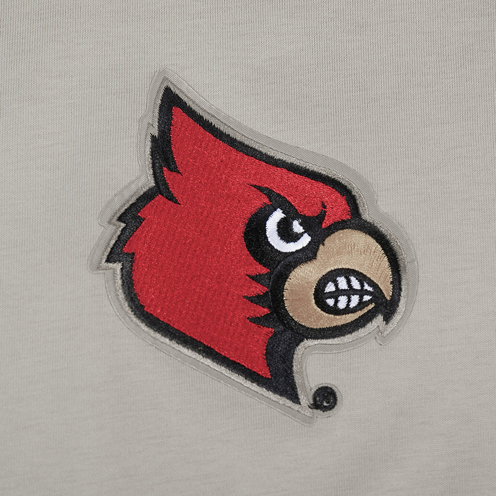 UNIVERSITY OF LOUISVILLE NEUTRAL MEN'S CJ DROP SHOULDER TEE (TAUPE) - Image 9