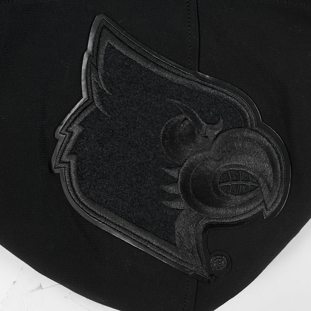 UNIVERSITY OF LOUISVILLE COLLEGE CLASSIC 3BK MEN'S FLC PO HOODIE (BLACK) - Image 10