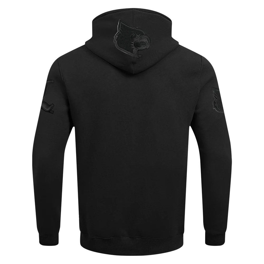 UNIVERSITY OF LOUISVILLE COLLEGE CLASSIC 3BK MEN'S FLC PO HOODIE (BLACK) - Image 6