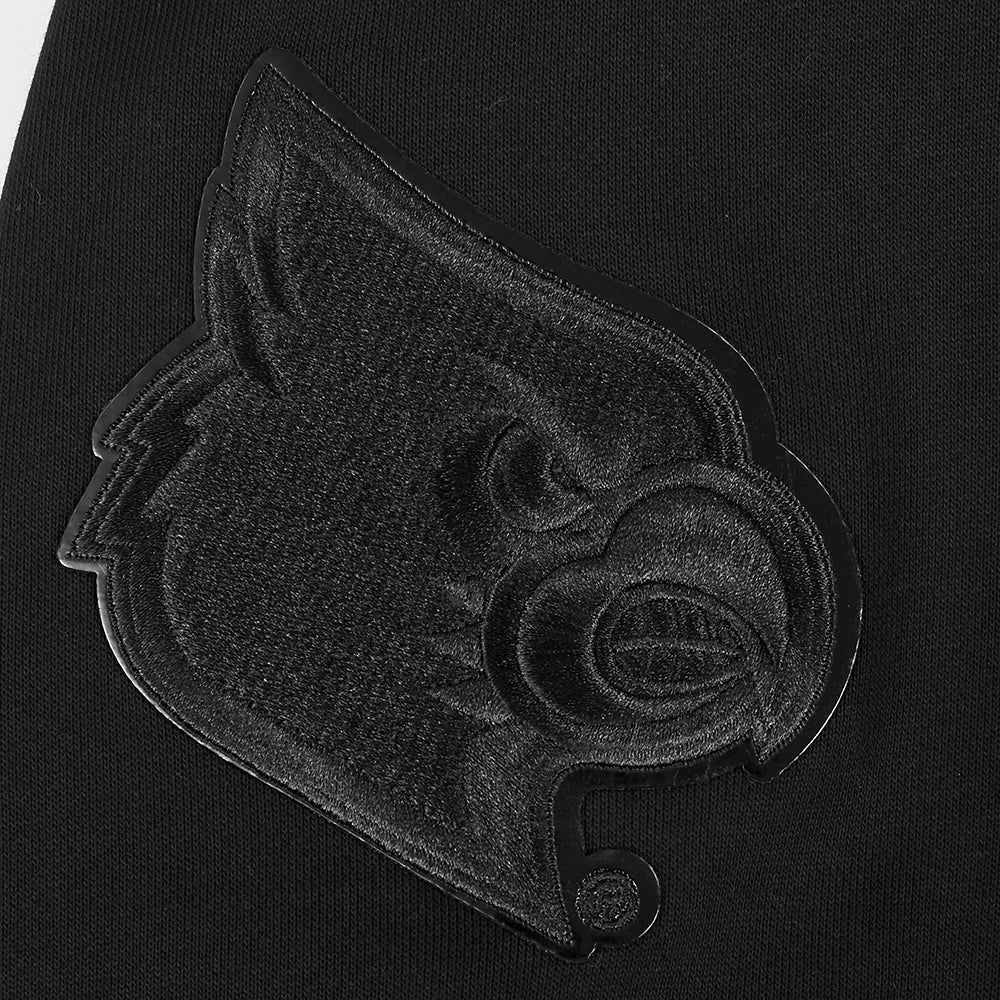 UNIVERSITY OF LOUISVILLE COLLEGE CLASSIC 3BK MEN'S FLC PO HOODIE (BLACK) - Image 8