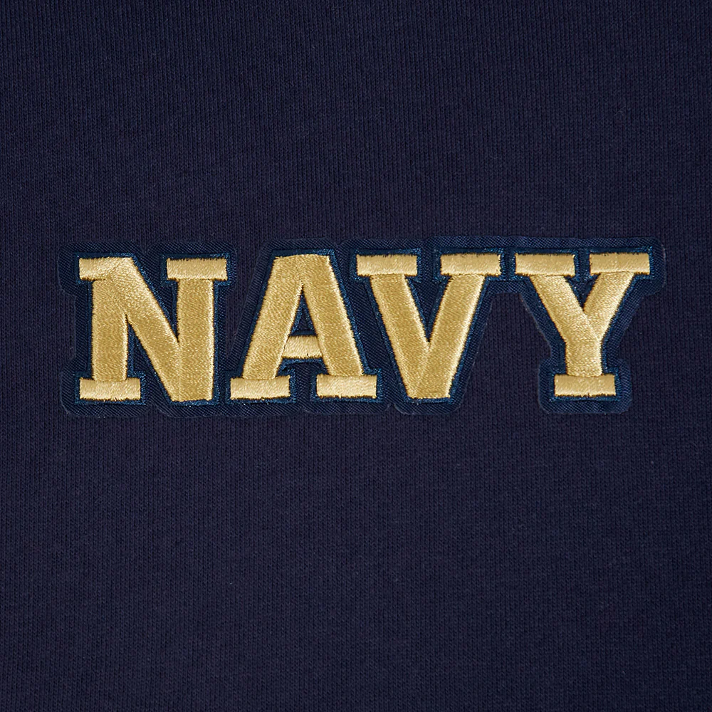 UNITED STATES NAVAL ACADEMY WINGSPAN MEN'S DROP SHOULDER FLC PO HOODIE (MIDNIGHT NAVY) - Image 9