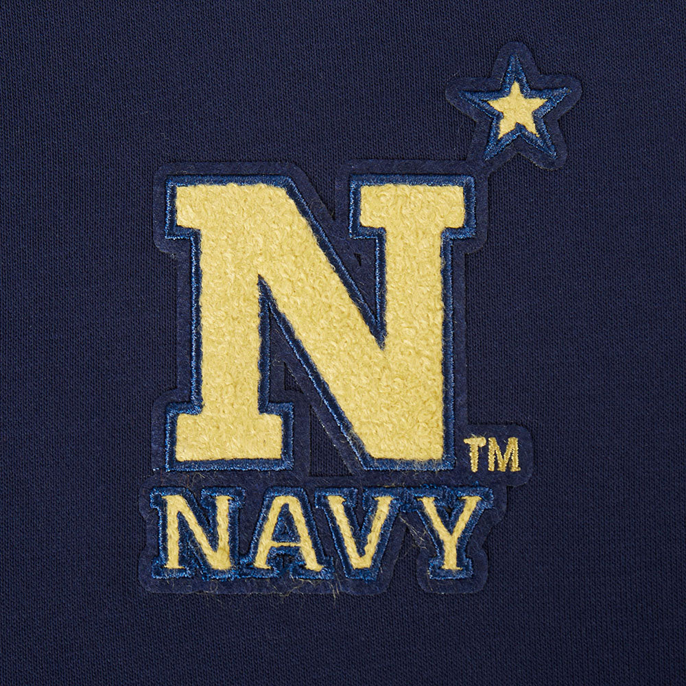 COLLEGE UNITED STATES NAVAL ACADEMY CLASSIC WOMEN'S RIB FLC PO HOODIE (MIDNIGHT NAVY) - Image 8