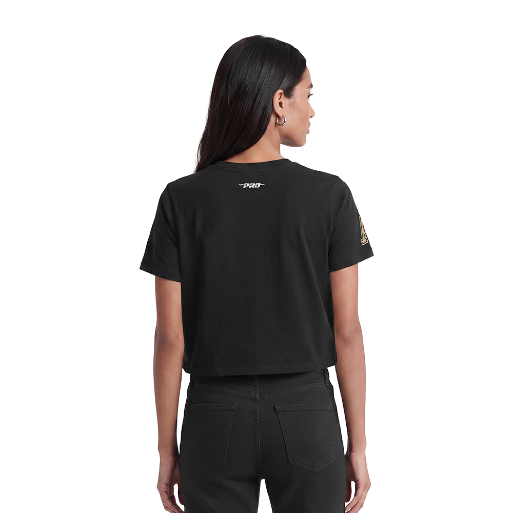 COLLEGE UNITED STATES MILITARY ACADEMY CLASSIC WOMEN'S SJ BOXY TEE (BLACK) - Image 2